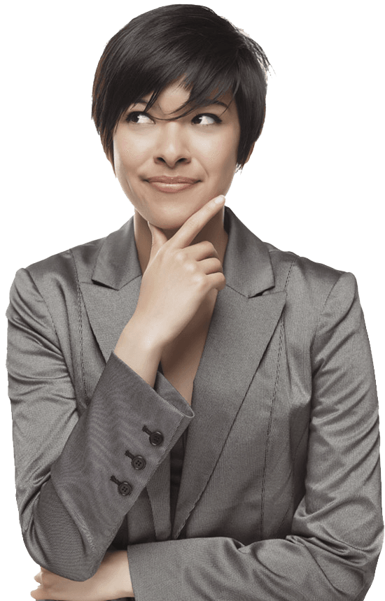 A woman thinking about a decision